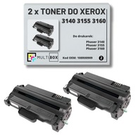 100% NEW 2x Toner 3140 3155 3160 108R00909 do XEROX Phaser 3155