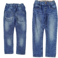 M&S Chłopięce Dziecięce Jeansowe Spodnie Jeansy Jeans Slim Bawełna 98 cm