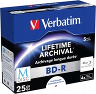 Płyty VERBATIM M-DISC BD-R 25GB Printable 5-pak