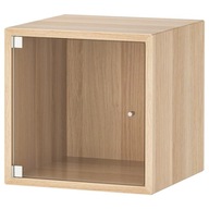 IKEA EKET Sklenená skrinka dub moridlový 35x35x35 cm