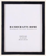 Handicrafts Home 8 x 10 ramka na zdjęcia mozaika 20x25 biało czarna