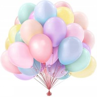 Kolorowe balony pastelowe 30 cm 100szt