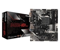 Płyta główna Asrock B450M-HDV R4.0 AM4 2x DDR4 DIMM Micro ATX