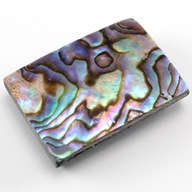 Paua Abalone kabošon cca 28x20 mm PERL0304