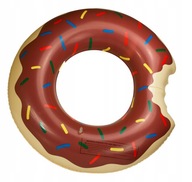 Koło dmuchane Donut 80cm brązowe