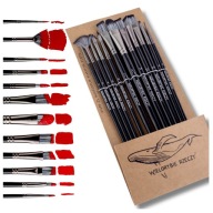 NYLON FESTŐECSETEK AKRILFESTÉKHEZ, 12 DARABOS KÉSZLET