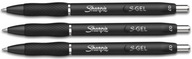 Guľôčkové pero automatické gélové Sharpie 3x čierne 0,7 S-GEL