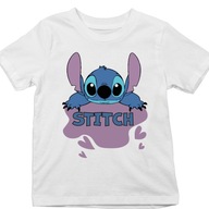 T-SHIRT KOSZULKA DZIECIĘCA BAWEŁNIANA Z NADRUKIEM Z BAJKI LILO I STITCH