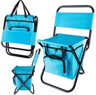 Krzesło turystyczne składane wędkarskie z torbą