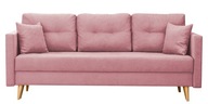 Kanapa z funkcją spania sofa rozkładana Lahti Róż