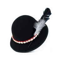Goralský klobúk Čierny Folk Goralský štýl (Uveďte Veľkosť) *53-61*