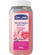 On Line Soľ do kúpeľa ružová 800G