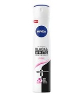 NIVEA Black & white INVISIBLE CLEAR 5 X ANTI Dezodorant w aerozolu 200 ml