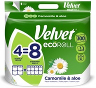 Velvet EcoROLL Rumianek Aloes papier toaletowy 3 warstwowy 4 rolki