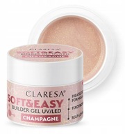CLARESA SOFT&EASY STAVEBNÍ GEL NA NEHTY UV/LED GEL BUILDING 90 g CHAMPAGN