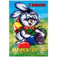 Barwniki do dekorowania jajek, pisanek, jaj Wielkanocnych 5 Kolorów