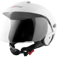 KASK OTWARTY MOTOR SKUTER MOTOCYKL QUAD M BIAŁY