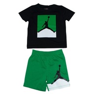 Nike Komplet koszulki i szortów Jumpman Czarny 6-7 A Szary - 85C203-F4F