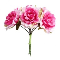 Elegantné svadobné kvetinové aranžmá x6 hláv, červené ruže, ružovo červená, 2 ks