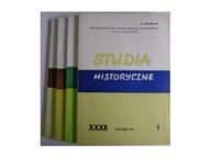 Studia Historyczne rok XXXII zeszyt nr 1-4 z 1989