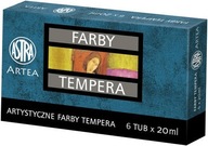 Farby tempera Astra Artea 6 kolorów - 20 ml