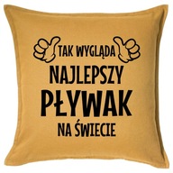 NAJLEPSZY PŁYWAK poduszka 50x50 prezent