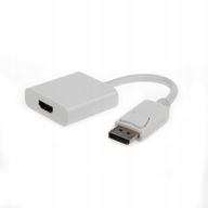 Gembird Adapter Kabel DisplayPort M / HDMI F Biały