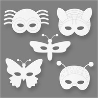 Papierové masky Hmyz 16 ks