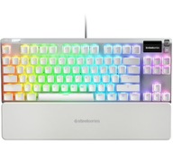 Klawiatura mechaniczna SteelSeries Apex 7 TKL Ghost QX2 RGB Red Biała