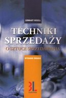 TECHNIKI SPRZEDAŻY O SZTUCE SPRZEDAWANIA - LENNART ROSELL