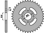 PBR ZADNÉ OZUBENÉ KOLESO 838 43 F YAMAHA YBR 125 08-11 (L