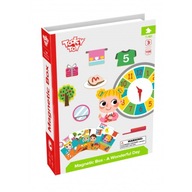 DREWNIANE PUZZLE MAGNETYCZNE PUDEŁKO TOOKY TOY DLA DZIECI 108 ELEMENTÓW 3+