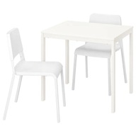 IKEA VANGSTA/TEODORES Stôl+2 stoličky biela 80/120