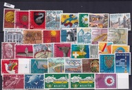 Zestaw znaczków na dużej karcie Szwajcaria