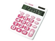 Kalkulator BIURKOWY 8 Pozycji DUŻE KLAWISZE Biały Produkt na 6 z Plusem