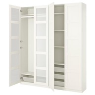 IKEA PAX/BERGSBO Szafa szkło matowe 200x38x236 cm