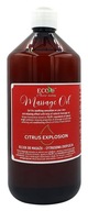Masážny olej - Eco-U - Citrusová explózia (1 litra)