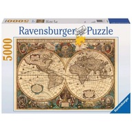 Puzzle 5000 elementów Dawna mapa świata