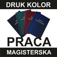 PRACA MAGISTERSKA druk KOLOR oprawa twarda KIELCE