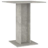 vidaXL Bistro stolík, sivý betón, 60x60x75 cm, drevotrieska