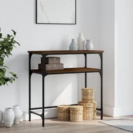 Konzolový stolík hnedý dub 75x35,5x75 cm