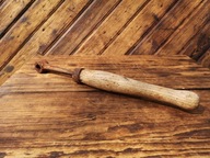 Stará drevená rukoväť páka kľuka 47 cm originál PRL rustikal vintage