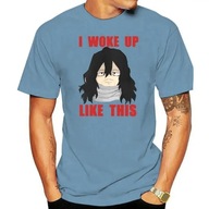 Men Aizawa Shouta Eraserhead I woke up like this T-Shirt Koszulka