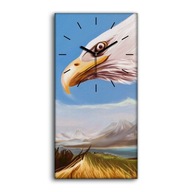 Hodiny canvas Zviera vták orol obloha 30x60 dekor