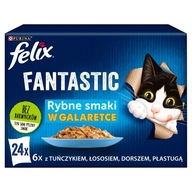 FELIX Fantastic Saszetki dla kota rybne 24 x 85g