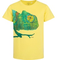 T-shirt chłopięcy Koszulka dziecięca Bawełna 110 żółty Kameleon Endo