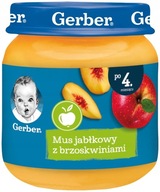 GERBER deserek mus jabłkowy z brzoskwiniami 125 g