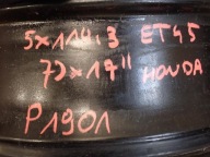 disk disk HONDA 5x114,3 ET45 7J 17" TBA17070D