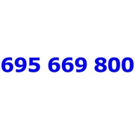 695 669 800 PLUSH PLUS ZŁOTY NUMER NR TELEFONU KARTA SIM STARTER NA KARTĘ