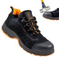WYGODNE buty PÓŁBUTY robocze bezpieczne ochronne nubuk męskie PODNOSEK S1